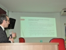 Dr. Athyla Serra durante palestra na abertura do evento do dia 14