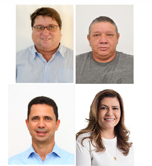 Batista, Capitão Adão, Major Eldecírio e Mércia: concorrentes ao cargo máximo do município