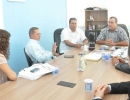 Prefeito Danilo Gleic reunido com autoridades